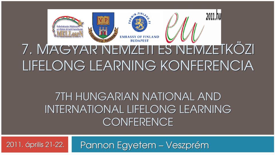AND INTERNATIONAL LIFELONG LEARNING CONFERENCE