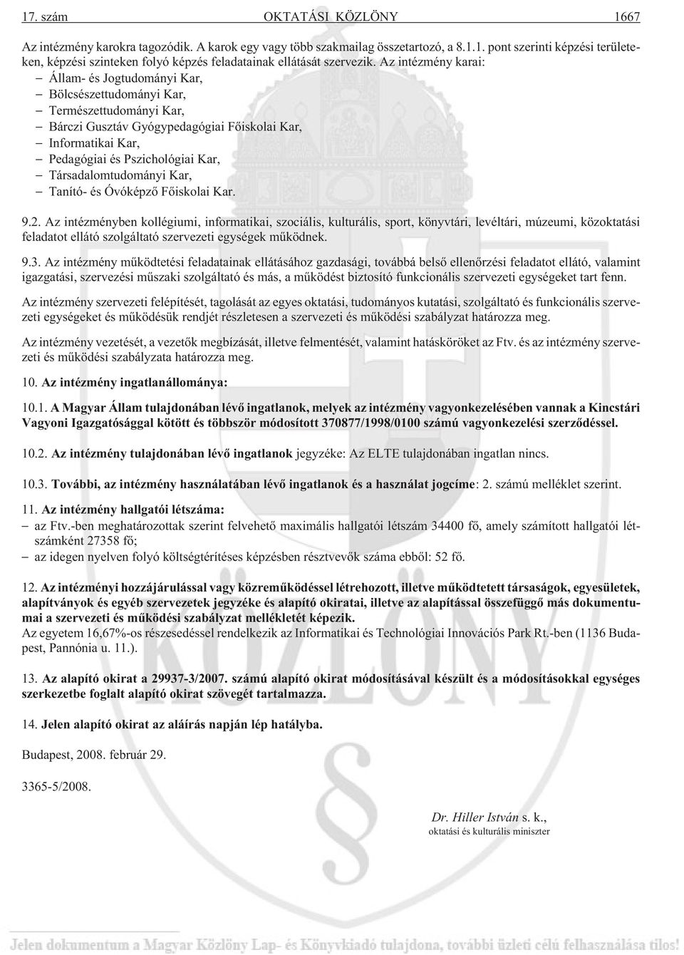Társadalomtudományi Kar, Tanító- és Óvóképzõ Fõiskolai Kar. 9.2.