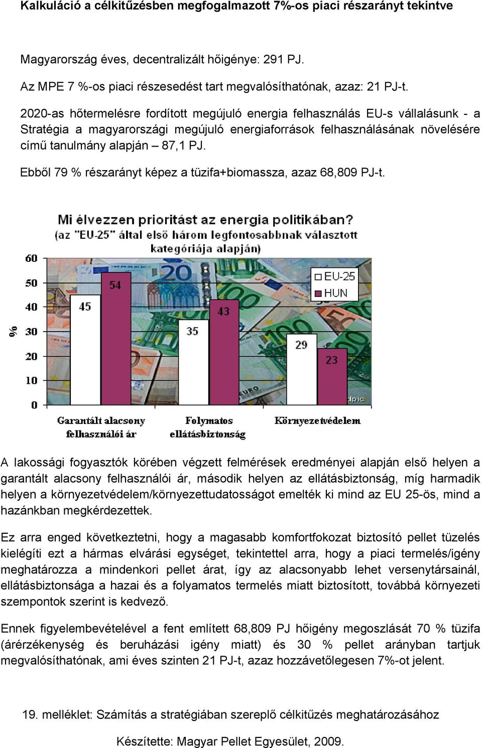 Ebből 79 % részarányt képez a tüzifa+biomassza, azaz 68,809 PJ-t.