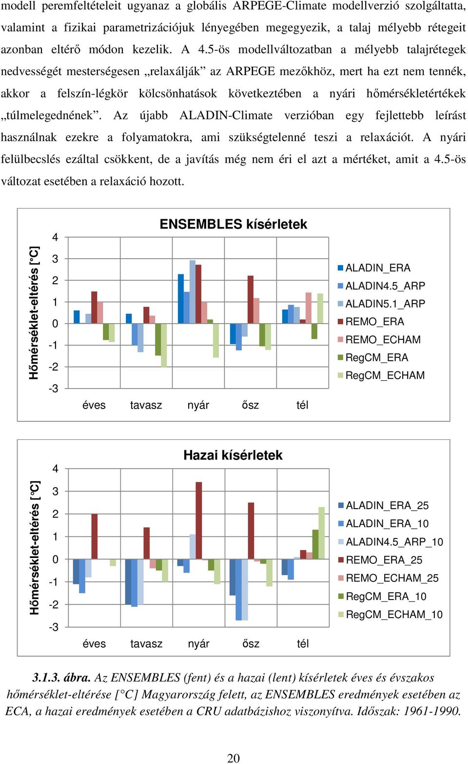 hőmérsékletértékek túlmelegednének. Az újabb ALADIN-Climate verzióban egy fejlettebb leírást használnak ezekre a folyamatokra, ami szükségtelenné teszi a relaxációt.