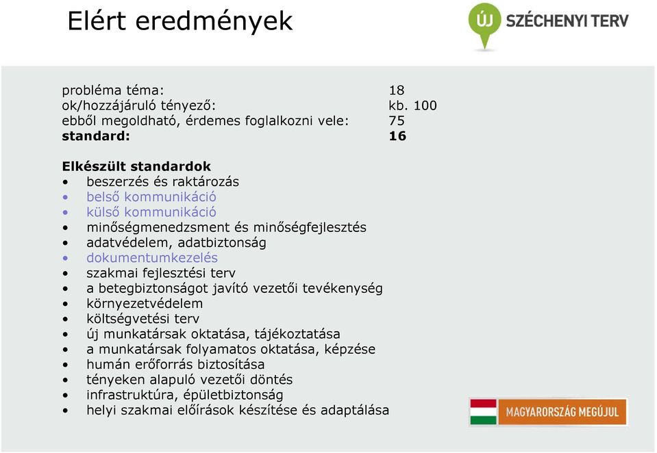 minőségmenedzsment és minőségfejlesztés adatvédelem, adatbiztonság dokumentumkezelés szakmai fejlesztési terv a betegbiztonságot javító vezetői tevékenység