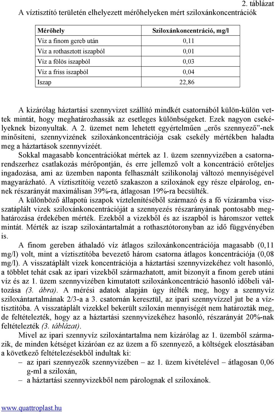 Ezek nagyon csekélyeknek bizonyultak. A 2.