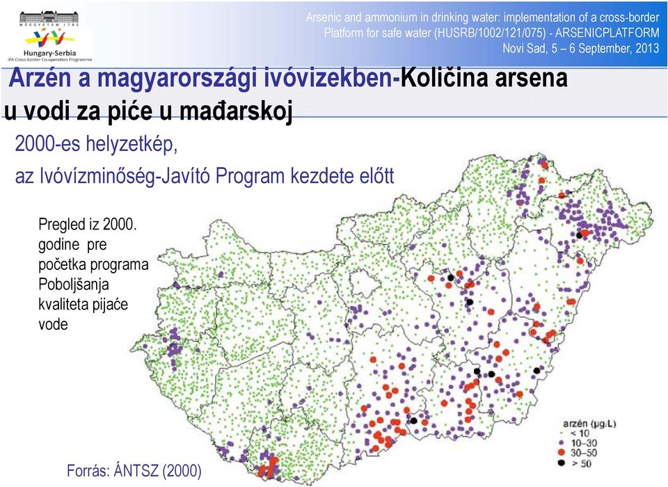 Program kezdete előtt Pregled iz 2000.