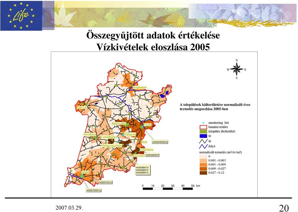 k030480024 k030580073 k030580074 k030580075 k030440059/a monitoring kút kutatási terület település (belterület) tó út folyó