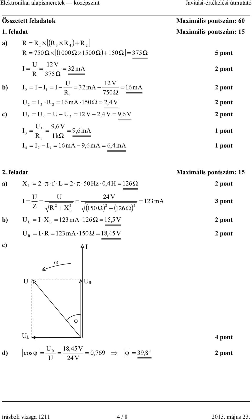 pon 6mA 50Ω,4V pon c) V,4V 9,6 V pon 4 9,6 V 9,6 ma pon kω 4 6mA 9,6mA 6,4mA pon.