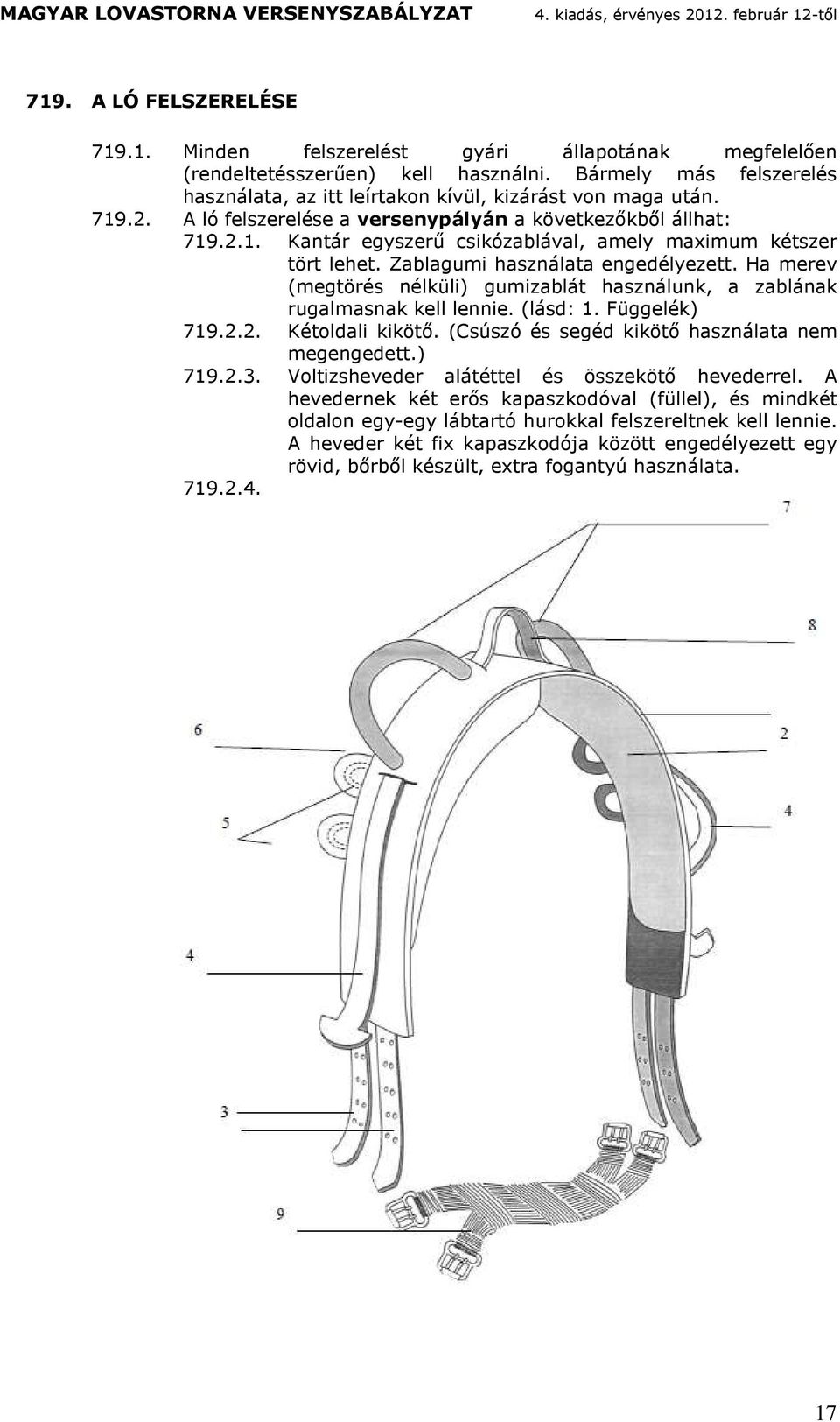 Zblgui hsznl engeélyeze. H eev (egöés nélküli) guizbl hsznlunk, zblnk uglsnk kell lennie. (ls: 1. Függelék) 719.2.2. Kéolli kiköő. (Csúszó és segé kiköő hsznl ne egengee.) 719.2.3.