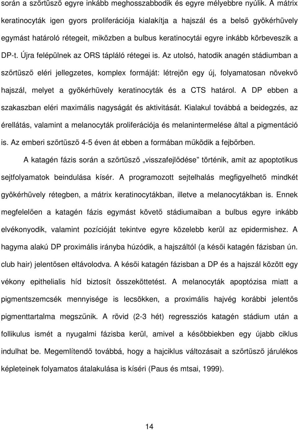 Újra felépülnek az ORS tápláló rétegei is.