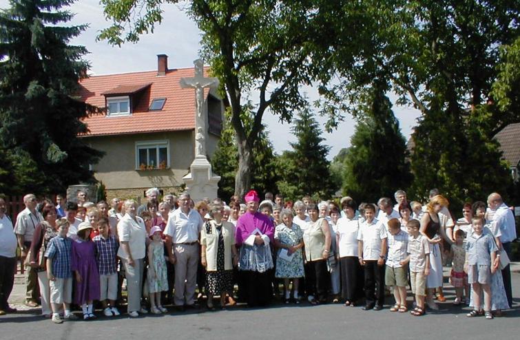 A kereszt felszentelésén a