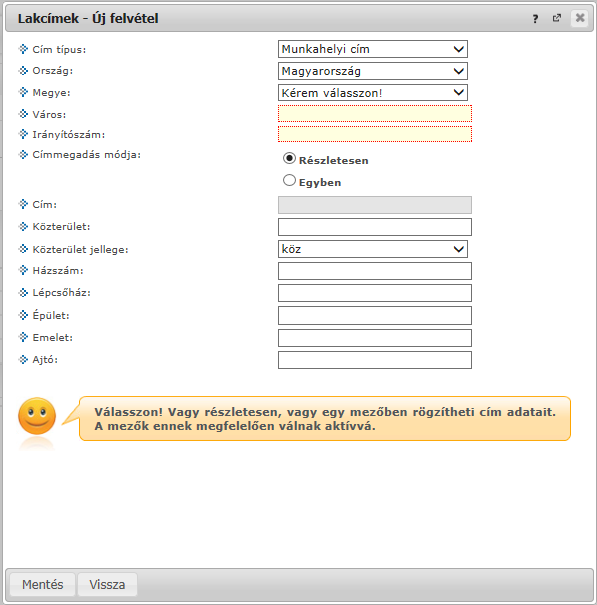 3.3.4. Alapértelmezett e-mail cím/telefonszám A rögzített e-mail címek közül minden hallgatónak, alkalmazottnak kell lennie egy és csak egy alapértelmezett e-mail címének.