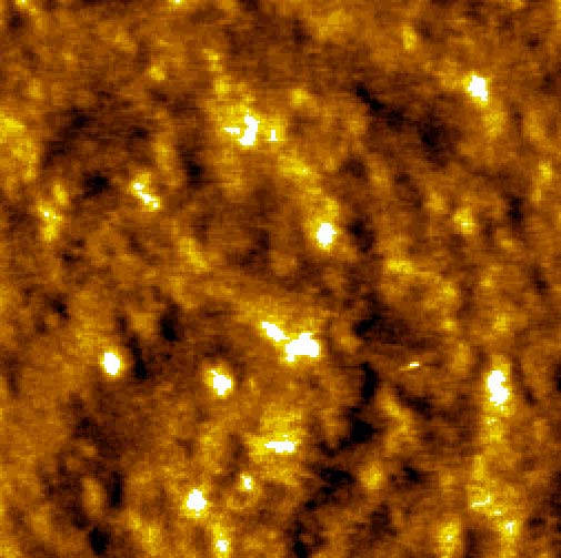 ) E M = 320 mv, E B = -250 mv, i T = 1 na, A vizsgált terület nagysága 85 nm x 85 nm A réz oldódásának kezdete 5-MFT jelenlétében E M = +220 mv anódos potenciál