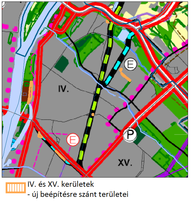 táblázat: Települési térség Budapest területén Terület (ha) BATrT által lehatárolt települési térség 35841,42 TSZT 2005 31230,00 Budapest településszerkezeti terve 2014 szerint 30910,34 A TSZT