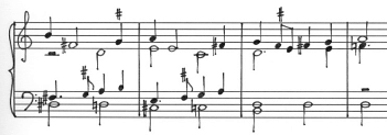 57 Az 1/5 komma középhangos temperatúrát a következı módon hangolhatjuk meg: az f-a terc tisztára hangolása után hangoljuk tisztára az f-b kvintet. Ezzel megszabtuk a temperálás határait.