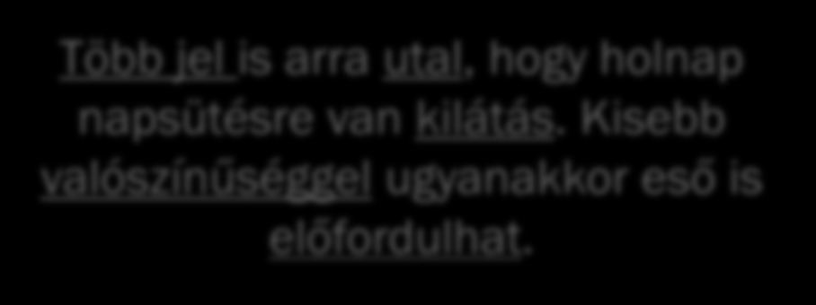 Milyen idő lesz holnap? Holnap biztosan szikrázó napsütés lesz. Semmire nem lesz szükséged, csak napszemüvegre.