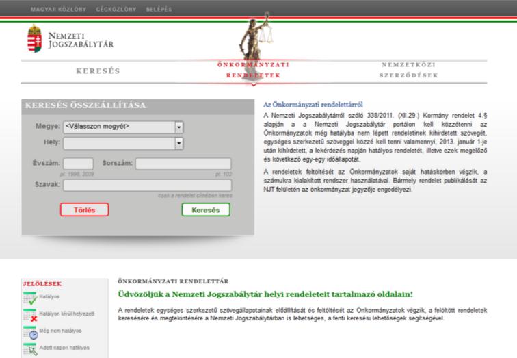 III.2. Belépés a rendszerbe Az NJT-ÖR a www.njt.