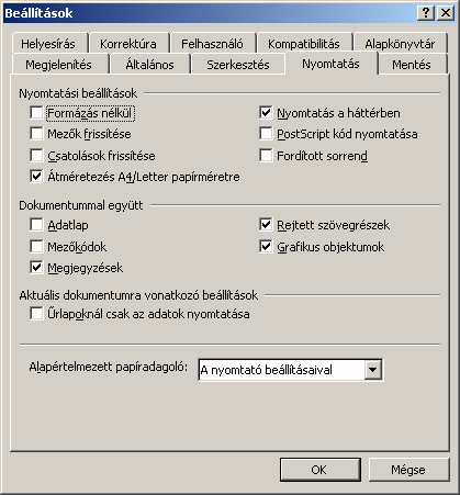 Megjegyzések szerkesztése, törlése stb. mőveleteket a Korrektúra eszköztár megfelelı gombjaival állíthatjuk be.