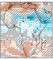 lesznek gyakoribbak az intenzív ENSO események a térségben (Hulme et al., 2001). Növekedni fog a zivatarok, heves esőzések száma (Sarr, 2012). a) RCP2.6 b) RCP8.5 25.