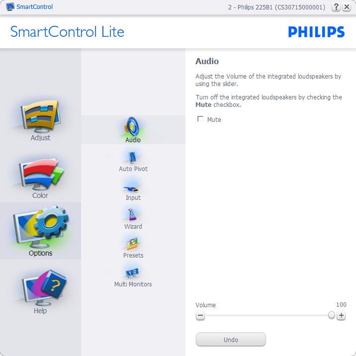 Letiltása esetén a SmartControl Lite nem indul rendszerindításkor és nem lesz a tálcán. A SmartControl Lite indítása csak az asztalon levő parancsikonról vagy a programfájlból lehetséges.