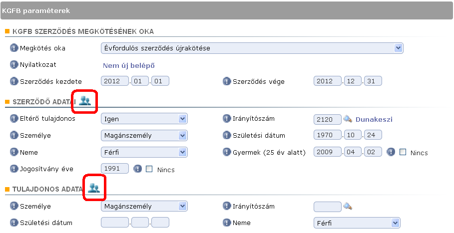 Partner adatainak betöltése a CKB Trend rendszerbe.