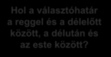 7-8 éves elkülönítenek kisebb napi időegységeket (pl.