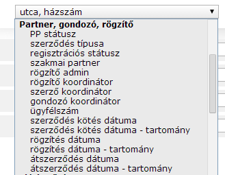 Akkor nézzük a keresési feltételeket! A PP státusz azt adja meg, hogy a szakmai felhasználó regisztrált (aktív) vagy kilépett (inaktív) tagja-e a PP rendszerének.