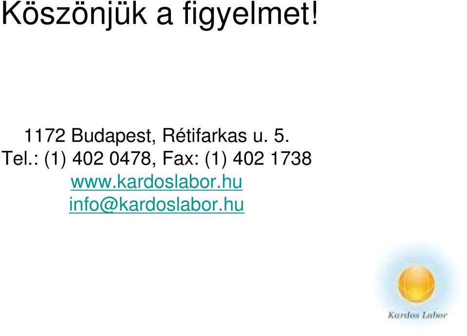 Tel.: (1) 402 0478, Fax: (1) 402
