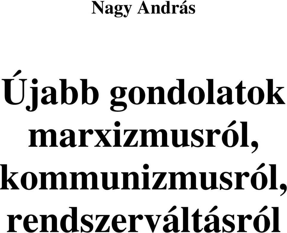 marxizmusról,