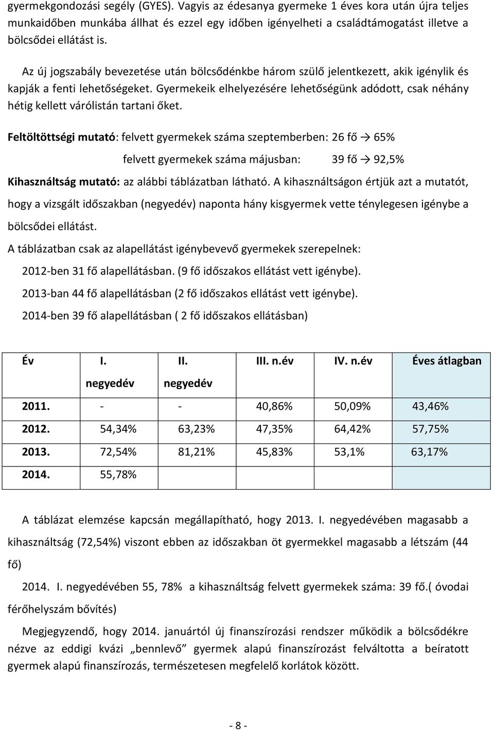 Gyermekeik elhelyezésére lehetőségünk adódott, csak néhány hétig kellett várólistán tartani őket.