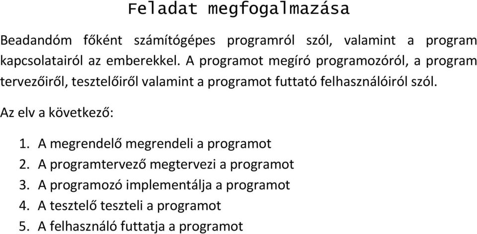 A programot megíró programozóról, a program tervezőiről, tesztelőiről valamint a programot futtató