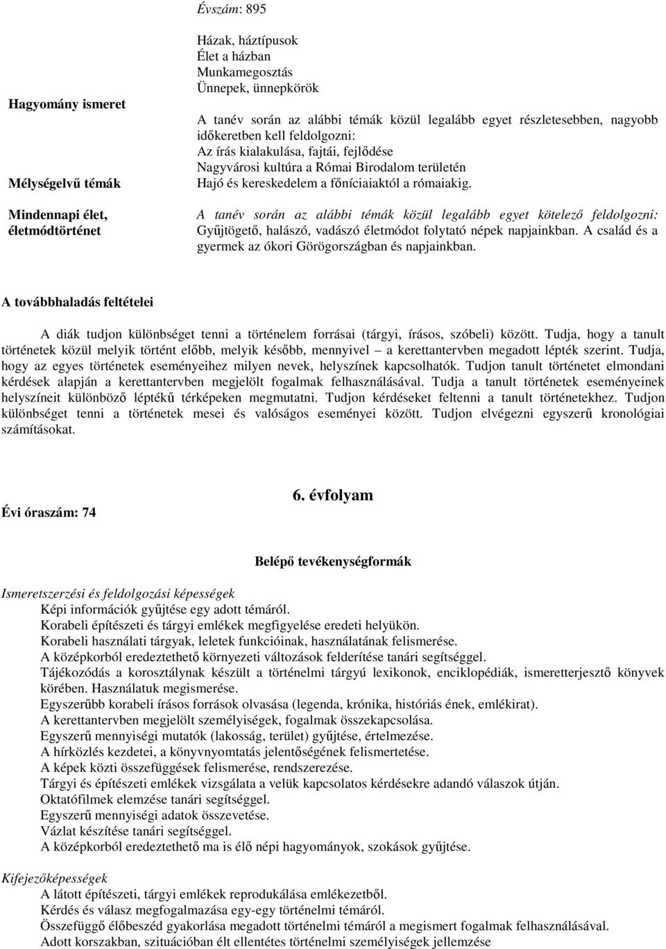 A tanév során az alábbi témák közül legalább egyet kötelező feldolgozni: Gyűjtögető, halászó, vadászó életmódot folytató népek napjainkban.