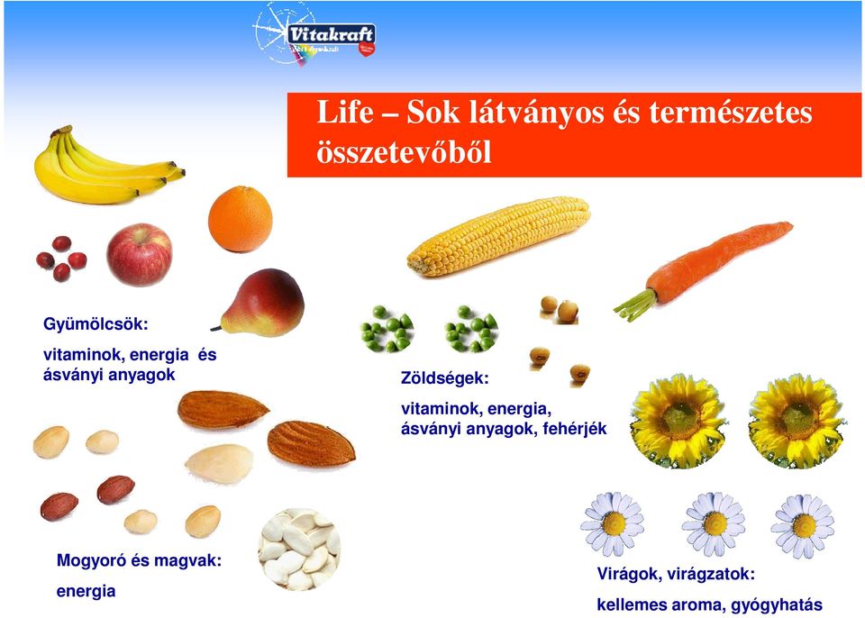 Zöldségek: vitaminok, energia, ásványi anyagok, fehérjék