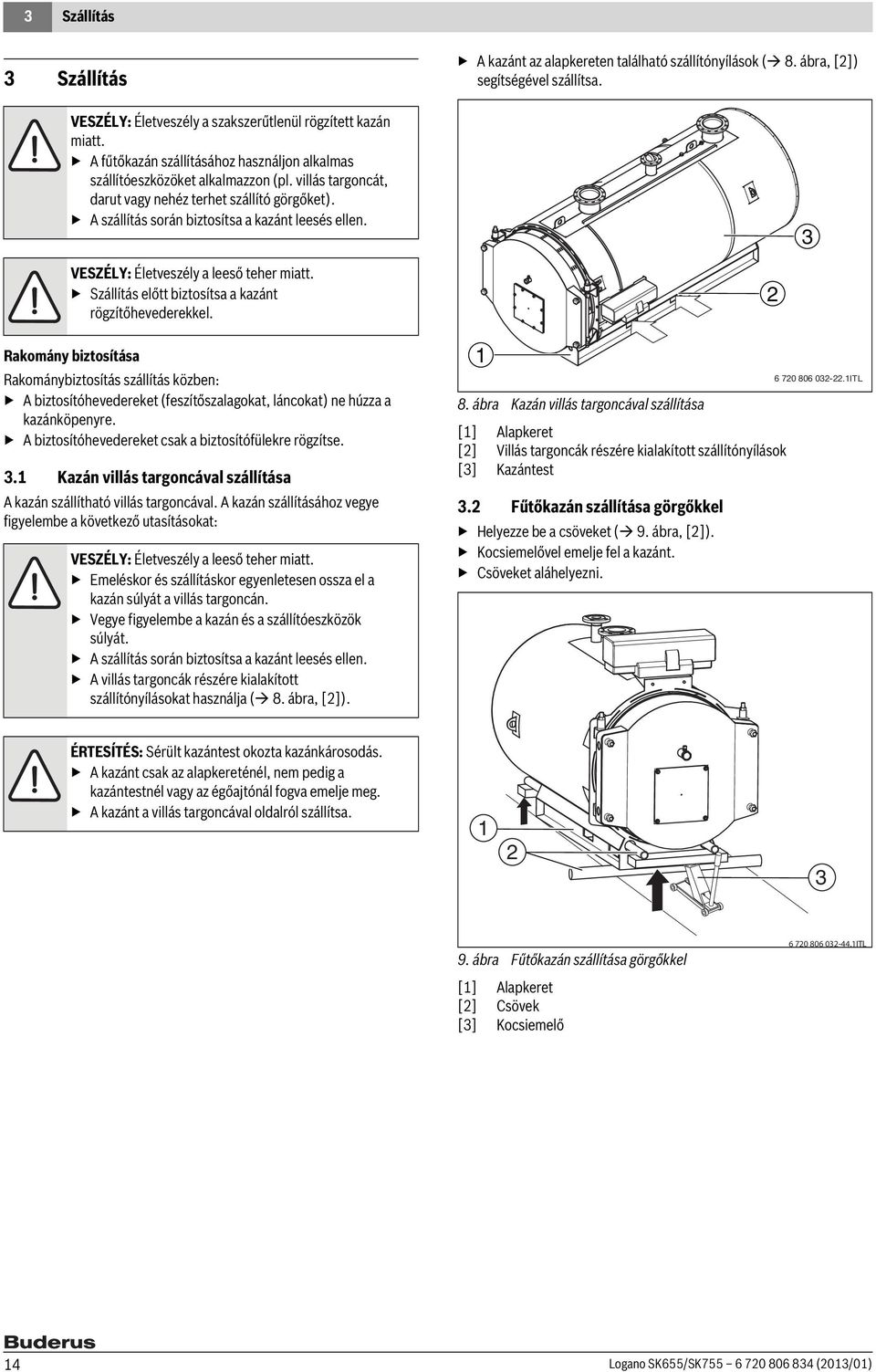 Acéllemez kazán. Szerelési és karbantartási utasítás szakemberek számára.  Logano SK655 Logano SK755 - PDF Free Download