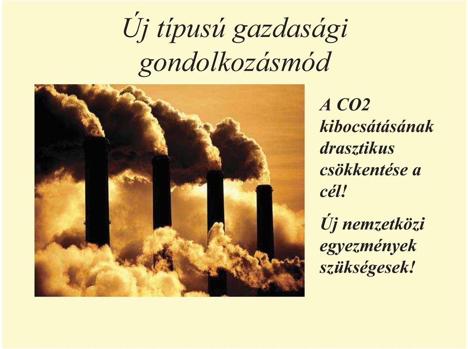 kibocsátásának drasztikus