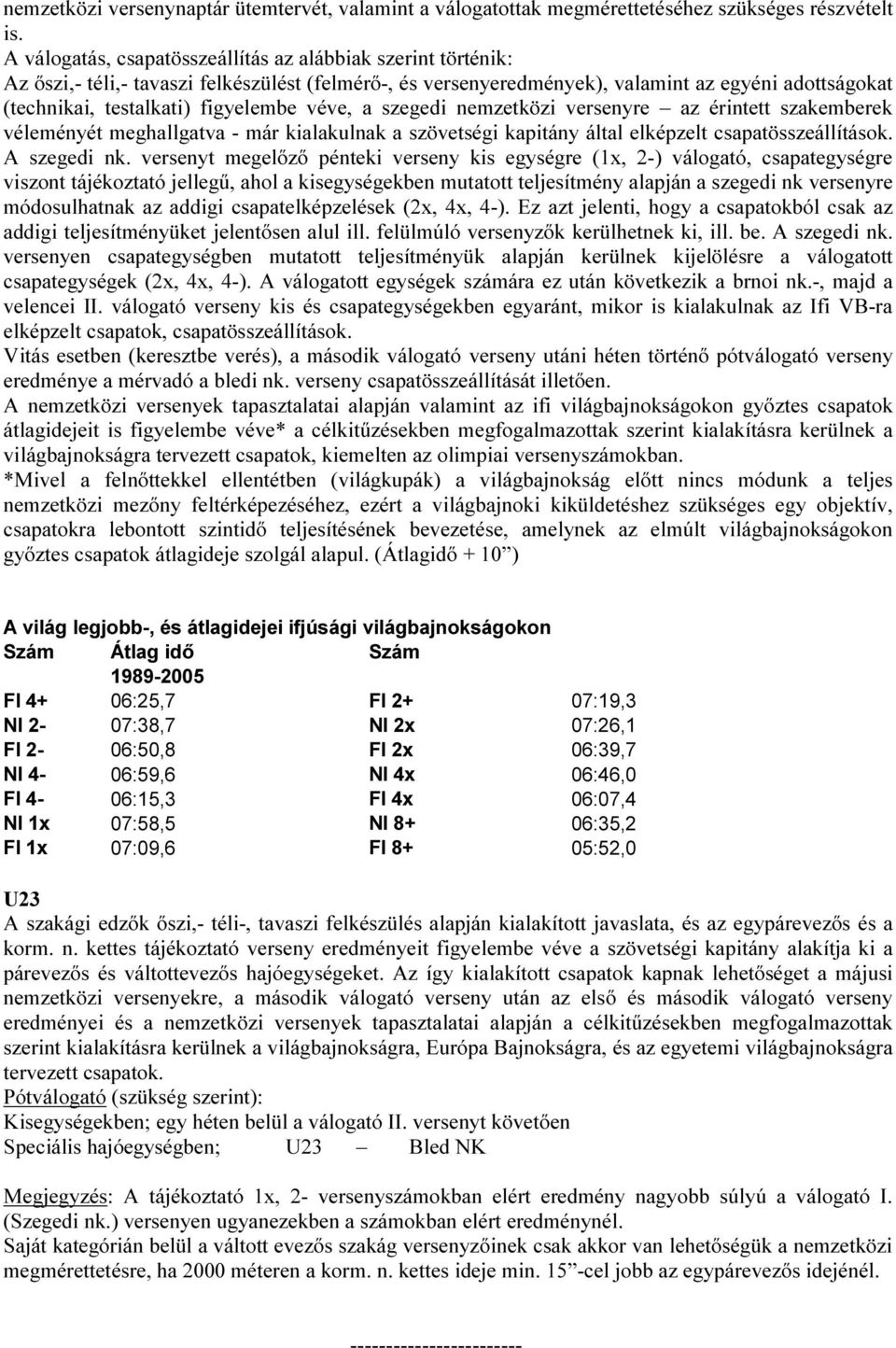 figyelembe véve, a szegedi nemzetközi versenyre az érintett szakemberek véleményét meghallgatva - már kialakulnak a szövetségi kapitány által elképzelt csapatösszeállítások. A szegedi nk.