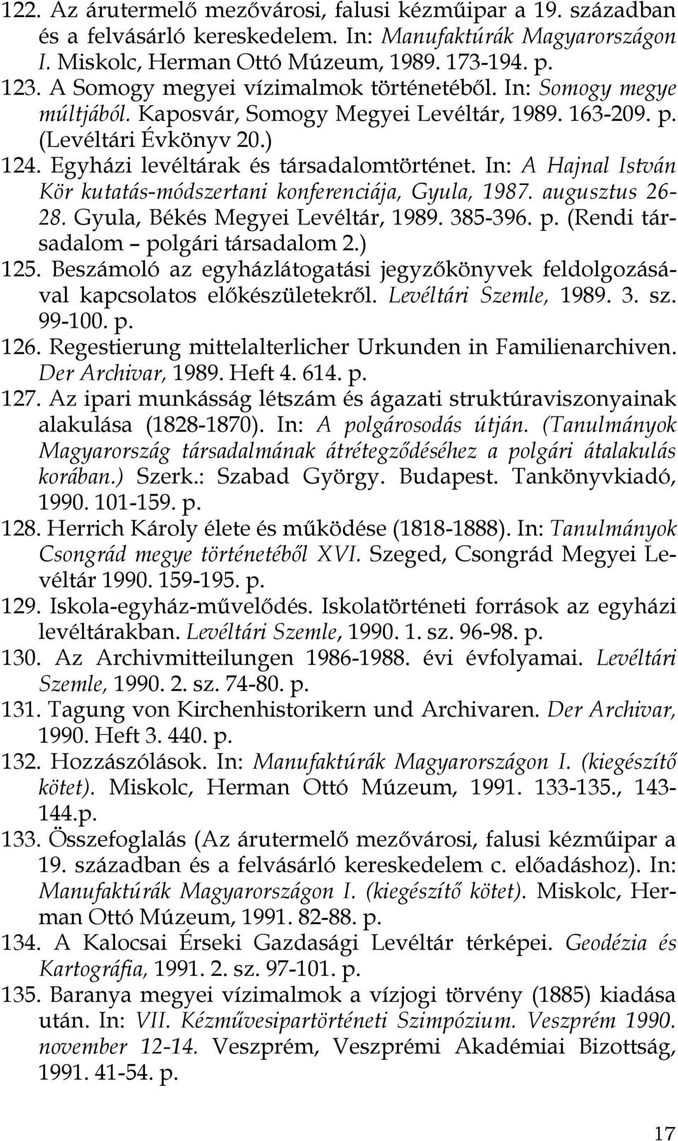 In: A Hajnal István Kör kutatás-módszertani konferenciája, Gyula, 1987. augusztus 26-28. Gyula, Békés Megyei Levéltár, 1989. 385-396. p. (Rendi társadalom polgári társadalom 2.) 125.