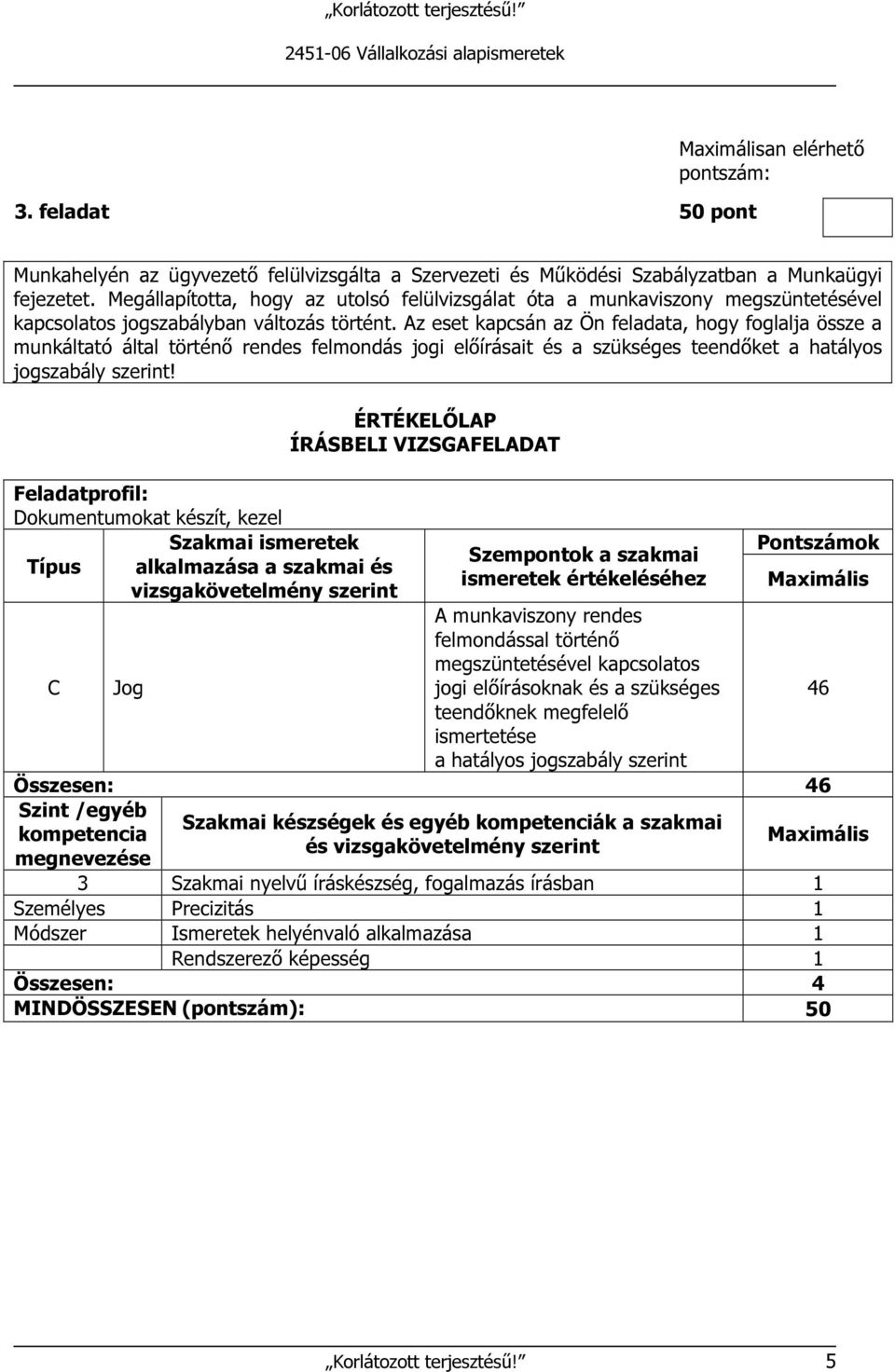 Az eset kapcsán az Ön feladata, hogy foglalja össze a munkáltató által történő rendes felmondás jogi előírásait és a szükséges teendőket a hatályos jogszabály szerint!