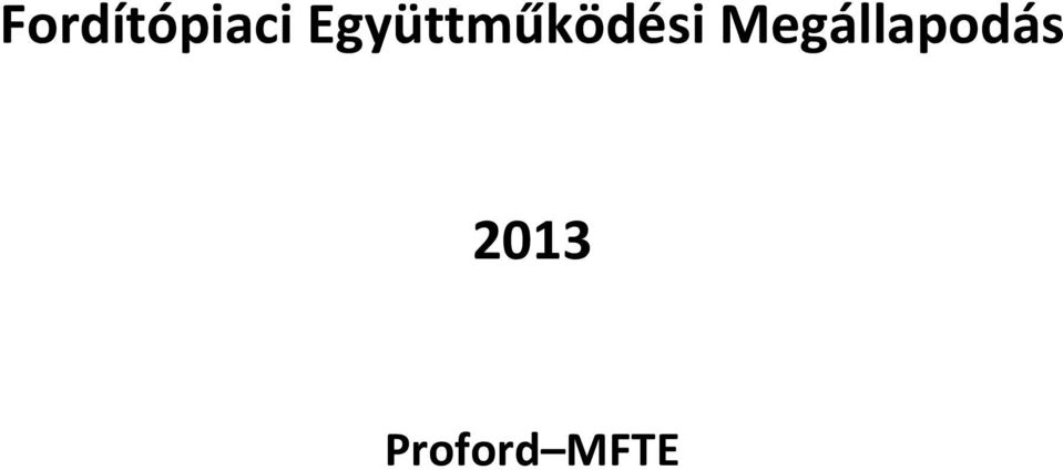 Megállapodás