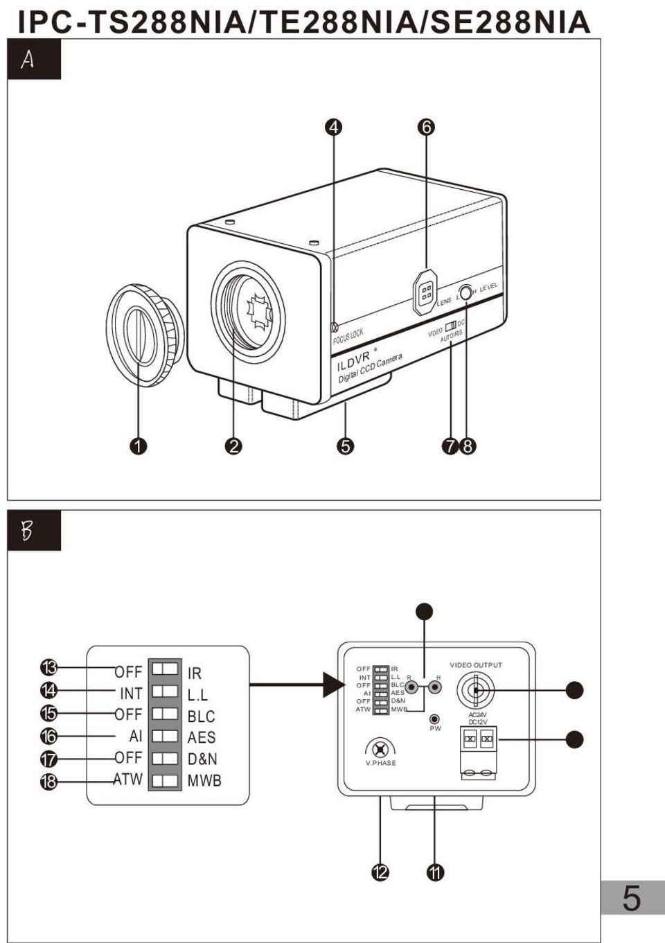 ILDVR DIGITÁLIS CCD KAMERA HASZNÁLATI ÚTMUTATÓ. SZÍNES Fekete/fehér - PDF  Ingyenes letöltés