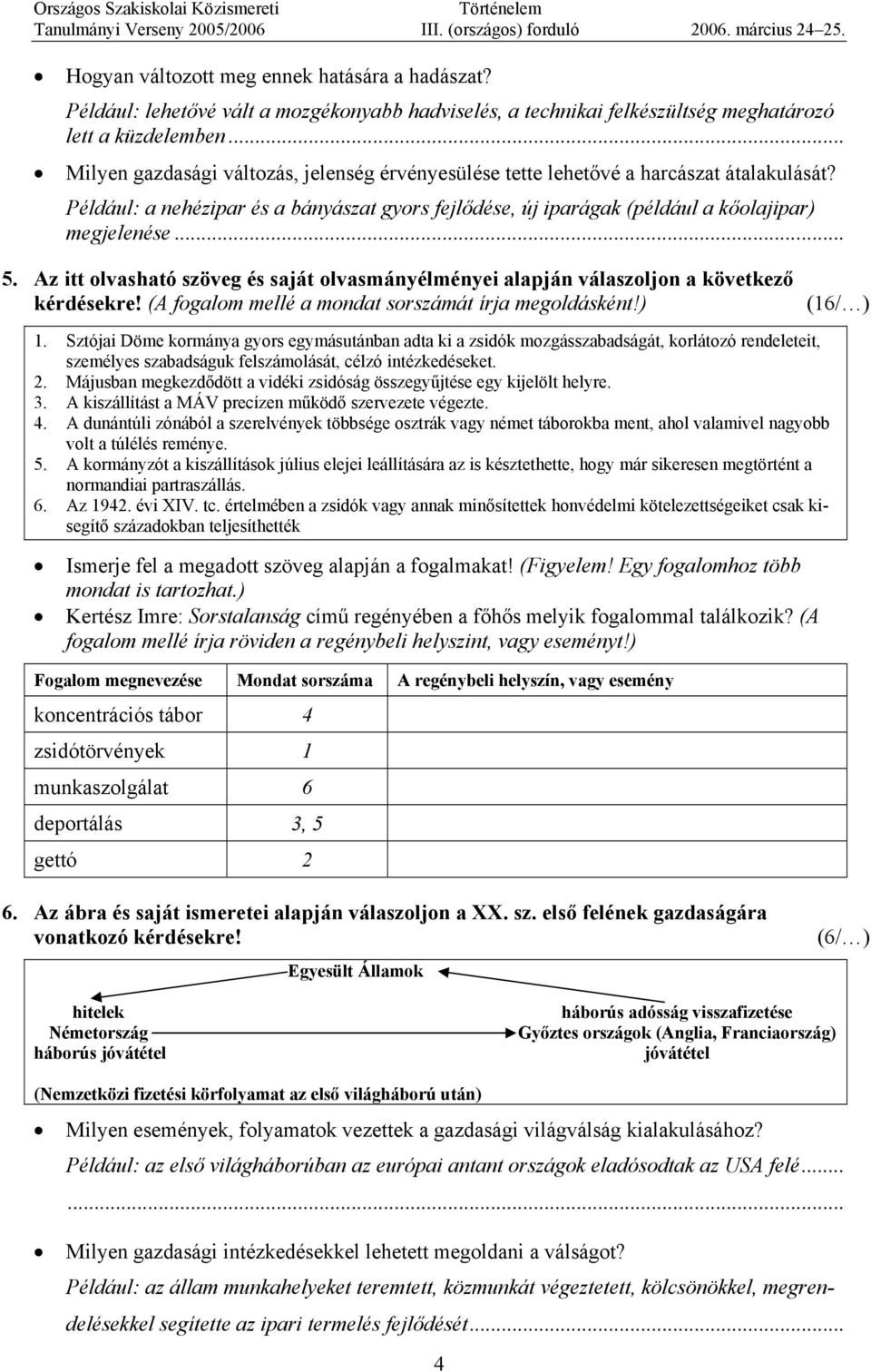 Az itt olvasható szöveg és saját olvasmányélményei alapján válaszoljon a következő kérdésekre! (A fogalom mellé a mondat sorszámát írja megoldásként!) (16/ ) 1.