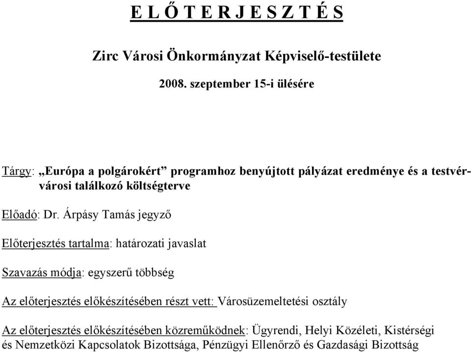 Előadó: Dr.