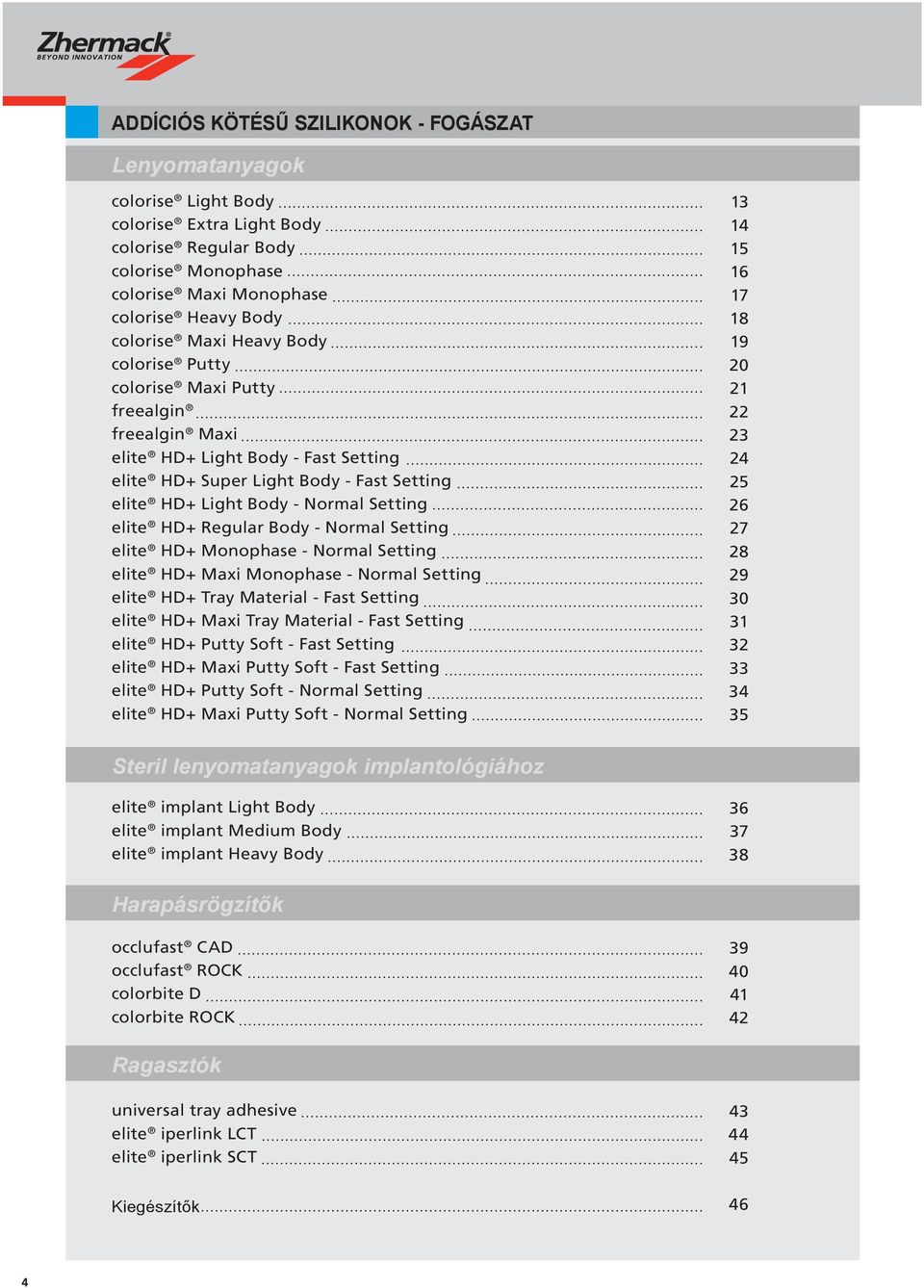 Regular Body - Normal Setting elite HD+ Monophase - Normal Setting elite HD+ Maxi Monophase - Normal Setting elite HD+ Tray Material - Fast Setting elite HD+ Maxi Tray Material - Fast Setting elite