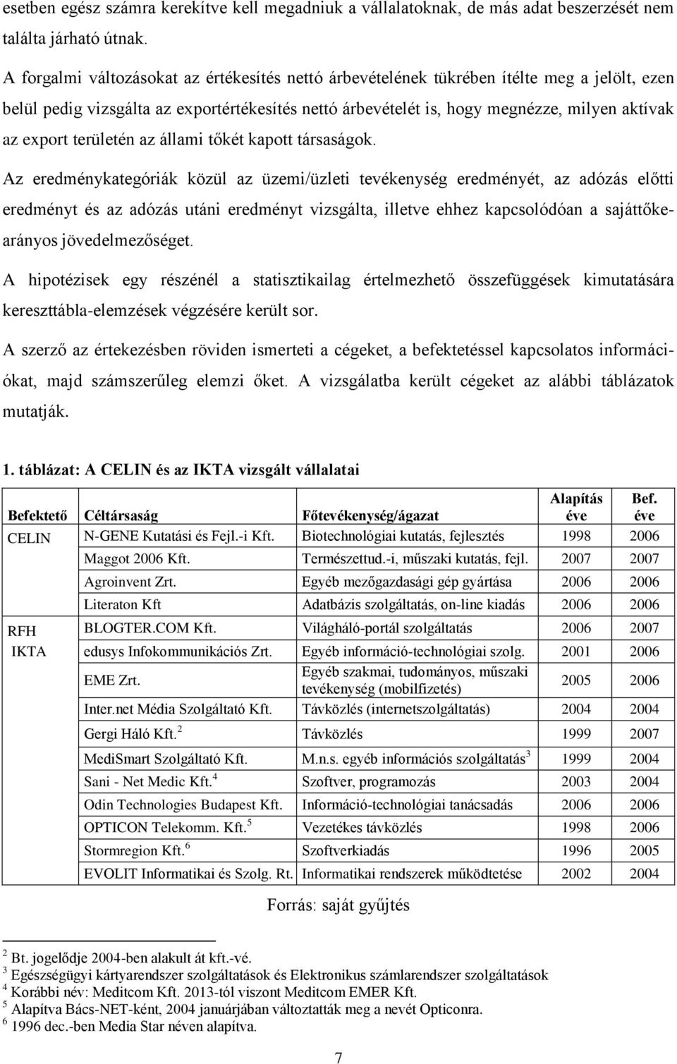 területén az állami tőkét kapott társaságok.