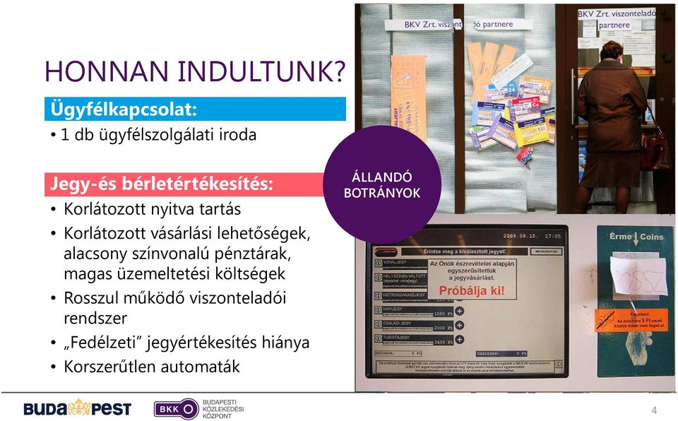 Korlátozott nyitva tartás Korlátozott vásárlási lehetőségek, alacsony színvonalú