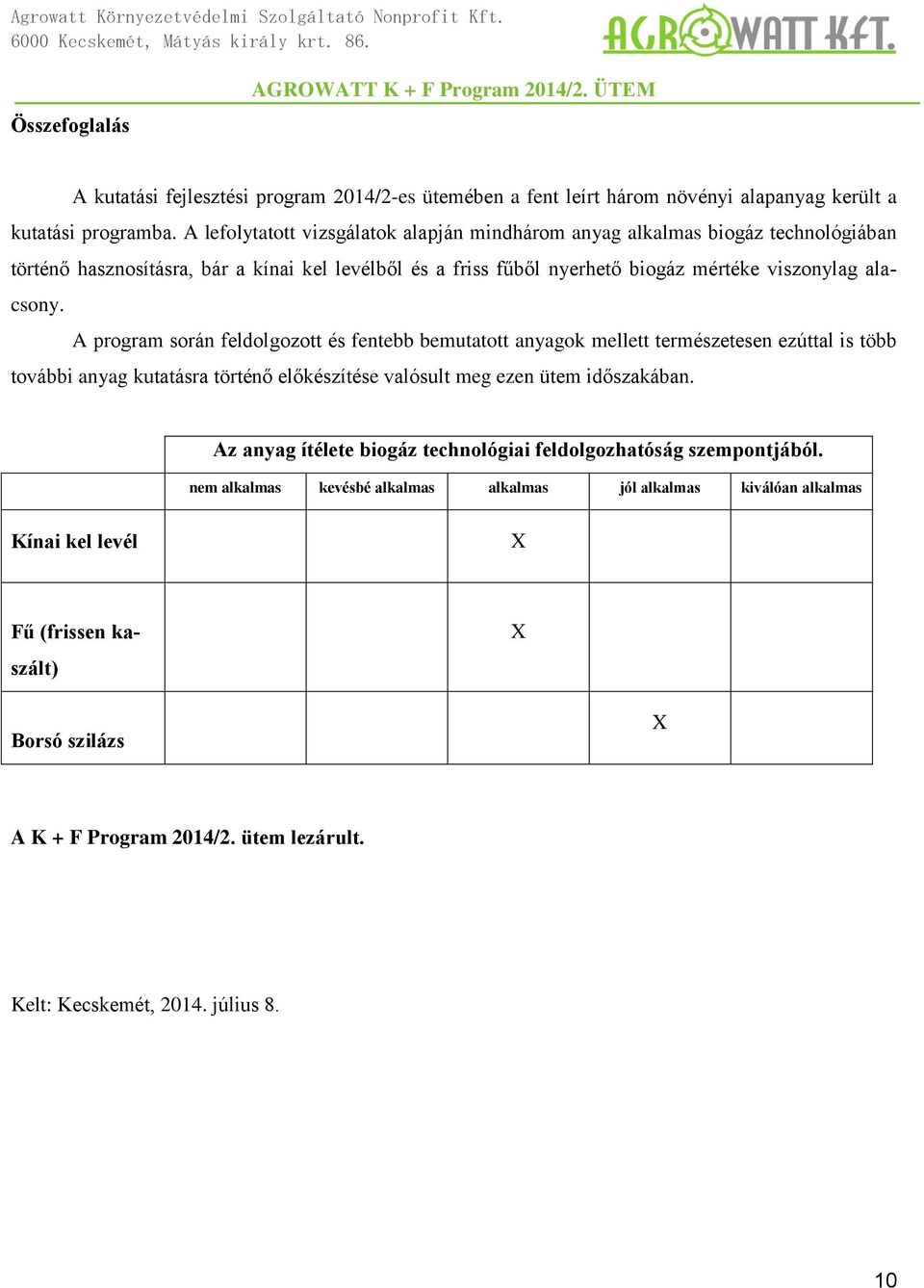 A program során feldolgozott és fentebb bemutatott anyagok mellett természetesen ezúttal is több további anyag kutatásra történő előkészítése valósult meg ezen ütem időszakában.