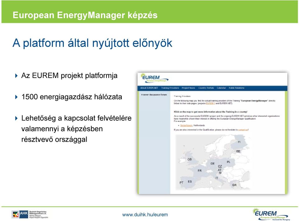 energiagazdász hálózata Lehetőség a