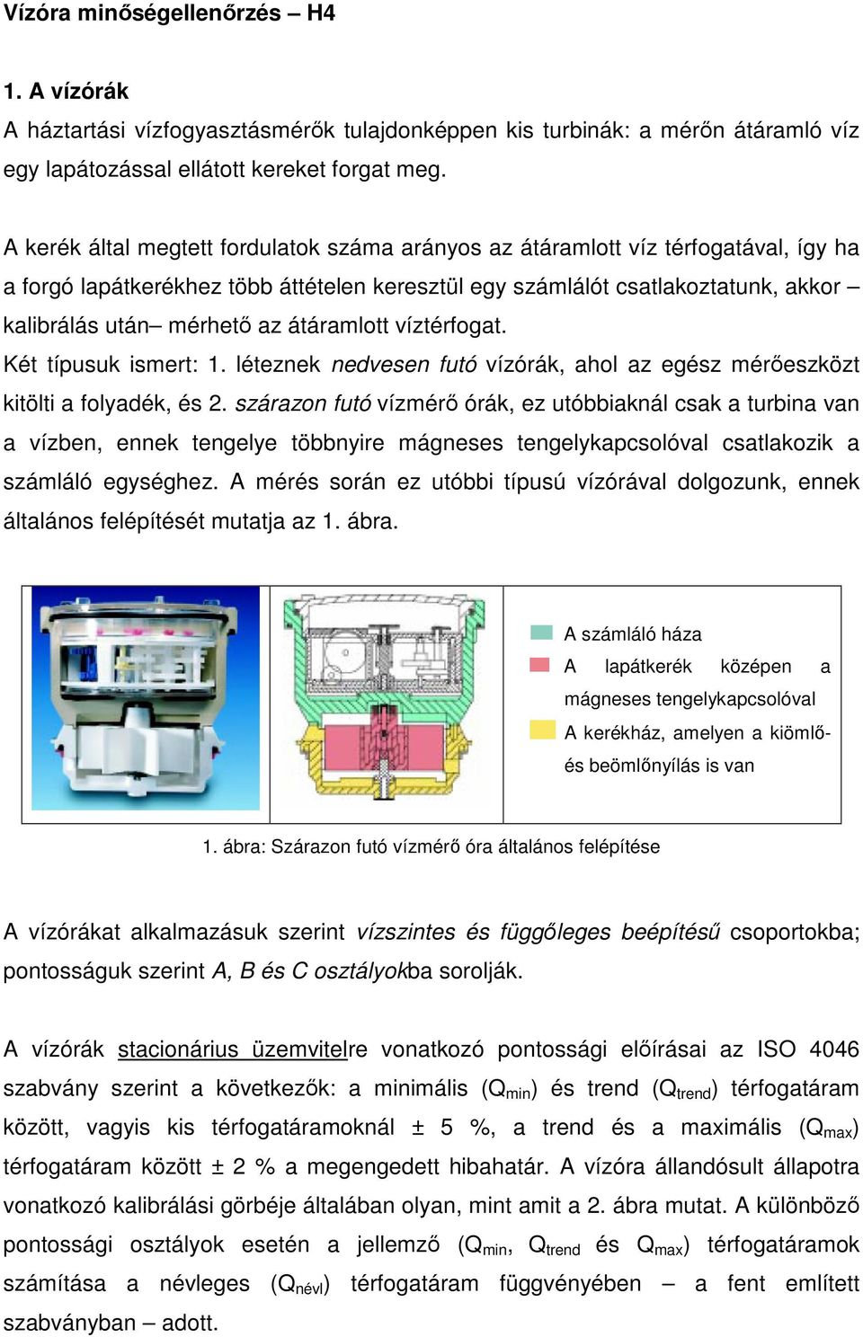 Vízóra minıségellenırzés H4 - PDF Ingyenes letöltés