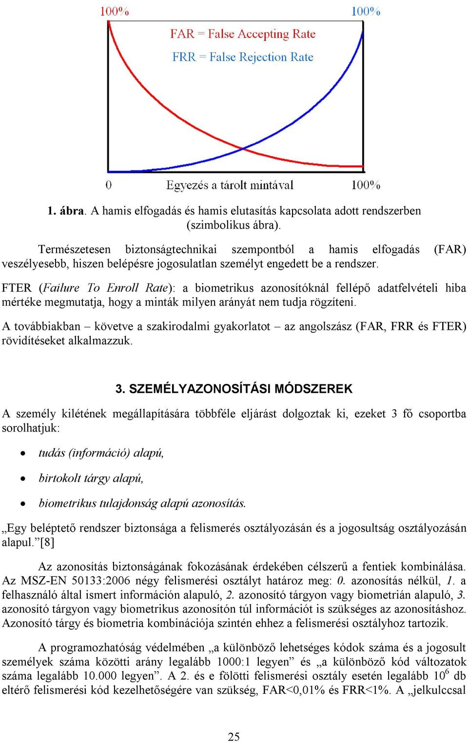 FTER (Failure To Enroll Rate): a biometrikus azonosítóknál fellépő adatfelvételi hiba mértéke megmutatja, hogy a minták milyen arányát nem tudja rögzíteni.