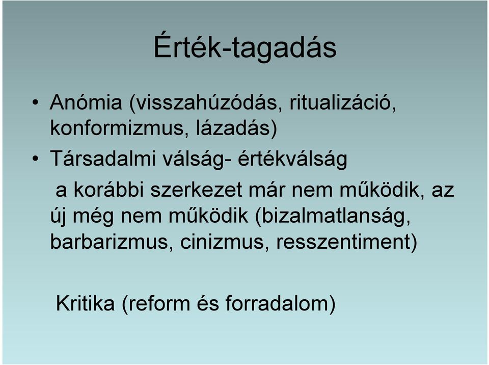 korábbi szerkezet már nem működik, az új még nem működik