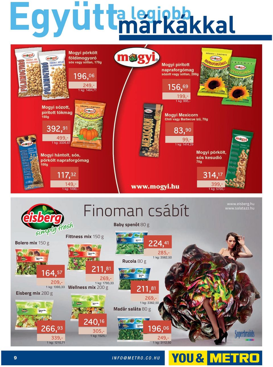 hu Fittness mix 150 g Bolero mix 150 g 164, 57 Eisberg mix 280 g 1393,33 211, 81 1793,33 Wellness mix 200 g Rucola