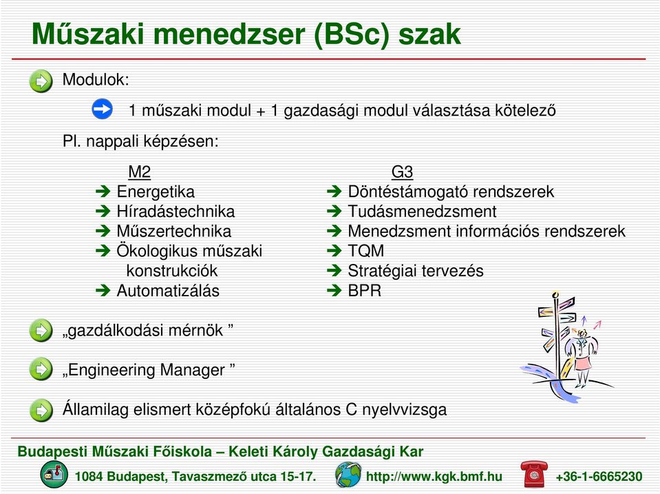 Automatizálás G3 Döntéstámogató rendszerek Tudásmenedzsment Menedzsment információs rendszerek TQM