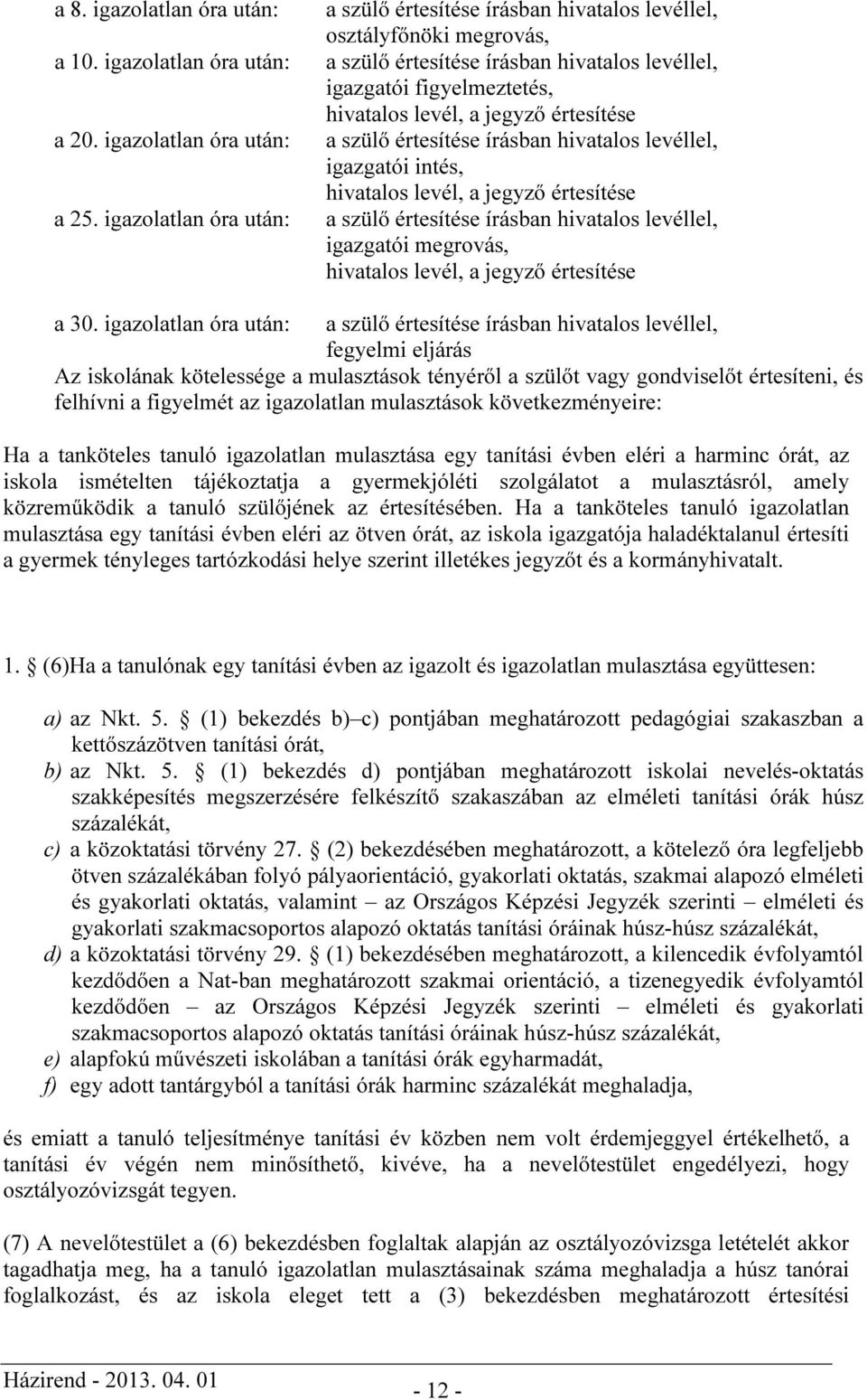 értesítése a szülő értesítése írásban hivatalos levéllel, igazgatói intés, hivatalos levél, a jegyző értesítése a szülő értesítése írásban hivatalos levéllel, igazgatói megrovás, hivatalos levél, a